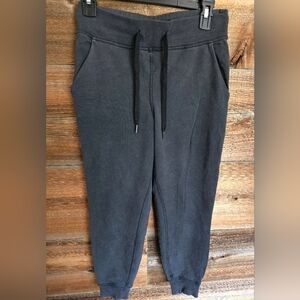 Lululemon Loop Back Jogger Acid Rubber Dye Black Size 4